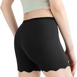 Women's and Girls Nylon Spandex Seamless Safety Shorts, Soft Undershorts for Cycling Shorts (Waist Size 26 to 34)-image-88