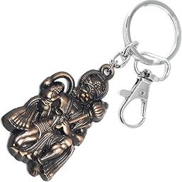 Bajrangbali Ram Bhakt Hanuman Keyring Keychain For Bike Car Home Men Women Boys Girls Metal Keychain-image-51
