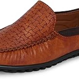 Men's Loafers | Loafer Shoes for Men Casual | Moccasins for Men | Lightweight Slip-On's Shoes | Soft Cushioned Insole | Trendy Non Lace-up Design | Stylish & Comfortable Shoe for Men-image-1