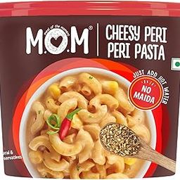 MOM - Meal of the Moment, Cheesy Peri Peri Pasta, 65/ 74g - Ready to eat | No added Preservatives | Instant Meals | 100% durum wheat-image-46