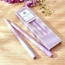Home Centre Colour Refresh Set of 4 Lavender Scented Taper Candles-image-10
