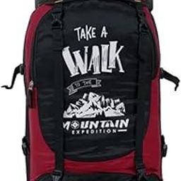 25L Hiking Backpack with Mountain Expedition Design, Water Repellent Polyester, Royal Blue and Black, 3 Compartments-image-88