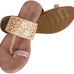 Flipflops for Women Daily Use Ethnic Embroidered Girls Slippers flip flop chappals-image-14