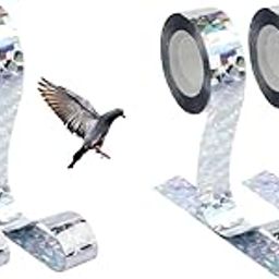HASTHIP® 80M Bird Scare Tape Reflective Multicolored Birds Repellent Pigeon for Balcony Outdoor Spikes Deterrent Devices Tape 2.5cm 80m 2 Roll 2PCS-10