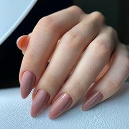 FWS Artificial fake Press On Nails Art Set (Set Of 20) Reusable Nails Extension,BridalNails,Stick-On Nails,Manicure Art Set, AcrylicNails,False Nails,DesignerNails | Nail Glue, Nail file, cuticle pusher, cleaning wipe | Glossy Brown Soild Plain Color Shape Long Oval-image-70