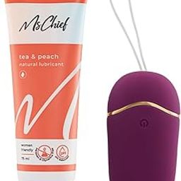 MsChief Lube & Electro Combo, Tea & Peach Natural Lubricant - 75ml with Aloe Vera & Sea Buckthorn, Sugar Free, Natural, Vegan, Paraben Free-image-40