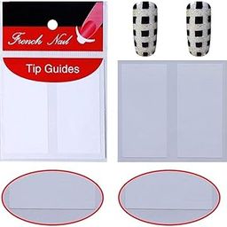 Mapperz DIY French Tip Line Guide Stickers | Adhesive Manicure Nail Art Stencil Forms for Women and Girls | Reusable Fringe Decoration for Salon Style Nails at Home (Pack of 2)-20