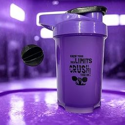 Durable Gym Shaker Bottle | for Protein Shake, EAA, Pre workout | Water Bottle | Purple | 500ml, Pack of 2-image-58