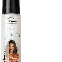 Colour Crown 3-in-1 Fixer & Shiner Mist- Makeup Setting Spray for Face & Body- Silver-26