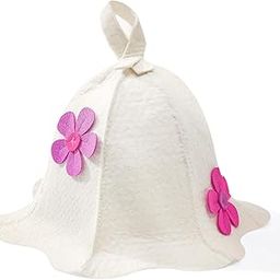 Nicalas Sauna Hat, Felted Wool with Horns, Gray-image-4