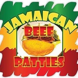 Jamaican Beef Patties Concession Restaurant Food Truck Die Cut Vinyl Sticker 18"-image-20