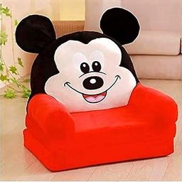 ALCITIC HOME Mickey Mouse Kids Sofa Pure Fiber Filling Soft Toy Chair/Seat for Kids Sofa Cum Bed Black Pack of 1-13
