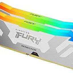 Kingston FURY Renegade White RGB XMP 32GB 8000MT/s DDR5 CL38 DIMM Desktop Gaming Memory (Kit of 2) - KF580C38RWAK2-32-5