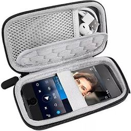 M.G.R.J® Portable Carrying Case Cover for MP3 MP4 Players, USB Cable, Earphones, Memory Cards, U Disk, Keys, Coins (Hard|EVA|Black)-image-98
