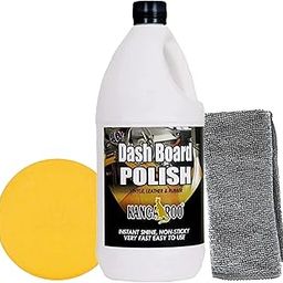 Kangaroo® Dashboard Shiner (1 liter) Car Dashboard Polish with "FREE [1 Microfiber Cloth + 1 Foam Applicators] | Car Polish for Interior Plastic, Leather, Vinyl & Rubber | High Shine & Protection-20