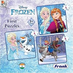 Frank Disney Frozen First Puzzles - A Set of 3 Jigsaw Puzzle for Kids Above 3+ Years - Fun & Challenging Brain Booster Games - for Focus and Memory - 13705-image-60