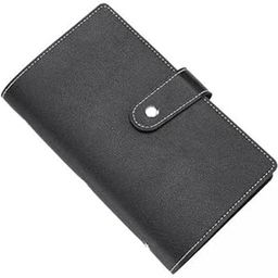 UJEAVETTE 3x96 Envelope Savings Challenge Binder Leather Money Saving Binder Budget Book-image-58