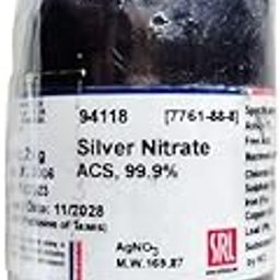 SRL Silver Nitrate ACS Grade, 99.9%,25Gm, CAS: 7761-88-8, Molecular Formula: AgNO3, Molecular Weight : 169.87, Storage:Room Temperature, Shelf Life: 60 Months for laboratory and industrial use-21