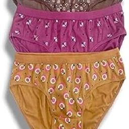 Women Anti Bacterial Bikini Panty - 100% Super Combed Cotton - Pack of 3 - No Marks Waistband, Moisture Wicking, Moderate Coverage-picture-52