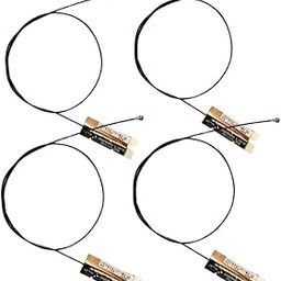 NISTECH 3dbi PCB Antenna with 1.13 Cable (Pack of 4) 40cm Bluetooth GSM PCB 700-2700Mhz Antenna WiFi 2.5Ghz to 5.8 IPX IPEX WLAN Cable Lenght 40cm-15
