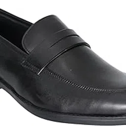 miraatti Men Black Polished Slip-On Shoes-picture-23