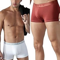 Men's Cotton Lycra Mini Trunks with 4-Way Stretch | Wrinkle-Resistant | Ultra-Soft Elastic I 2X Absorbent-image-82