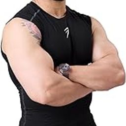 FUAARK Men's Sleeveless Compression Gym Tank Tops Sport Vest-image-24
