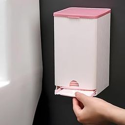 24x7 eMall Sanitary Pads Dispenser Wall-Mounted Sanitary Napkin Storage Box Dust-Proof- Pink White 19.5cm x 11.5cm-image-96