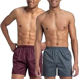 8222 Men's Super Combed Mercerized Cotton Woven Printed Inner Boxers with Ultrasoft and Durable Inner Waistband (Pack of 2)-picture-22