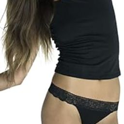 Low Rise V Shape Lace Thong Panty-77