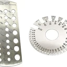 SWG Wire Gauge & Drill Gauge Measurement Tool 1/16 Inch to 1/2 Inch-image-2