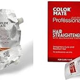 COLOR MATE Hair Straightener With Neutralizing Cream For Curly Hair | Net Weight 2 * 240ml ml (120ml Straightening Cream + 120ml Neutralizer Cream)-image-26
