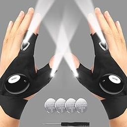 MVM Enterprise LED Fingerless Gloves with Lights for Activities in Low Light, Pair of Flashlight Gloves for Fishing, Camping, Hiking(1 pc)-image-57