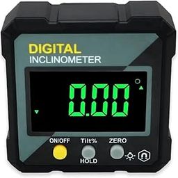 Real Instruments Digital Protractor, Magnetic Level Box Angle Measuring Gauge Inclinometer Compact Angle Finder Portable Angular Measurer Digital Meter (DC55)-10