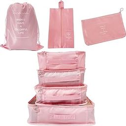 Xelvix Nylon Packing Cubes For Suitcase - 7 Pcs Travel Cubes Set For Suitcase And Luggage Organizers, Packing Cubes For Travel Foldable And Lightweight-image-87