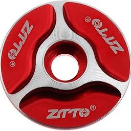 UJEAVETTE® Aluminum Alloy Road MTB Bike Headset Top Cap Cover Stem Accessories Red-image-9