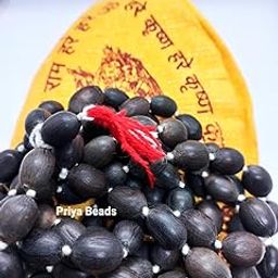 108 Big Lotus Seeds Kamal Gatta Japa Mala for Laxmi Pooja and Wearing - Grey-image-67