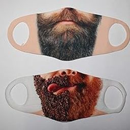 3 Layered Half Face Heavy Beard Boy/Men Reusable and Washable Anti Dust Face Mask - 2 Piece- Multicolour-picture-36