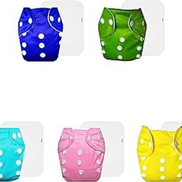 Dumbledo Lite Cloth Diaper with Cotton Insert (Pack of 5) | Hypoallergenic | Breathable | Quick Dry | Perfect for Indian Summers | 3 Months – 2 Years | Unisex Baby-picture-28