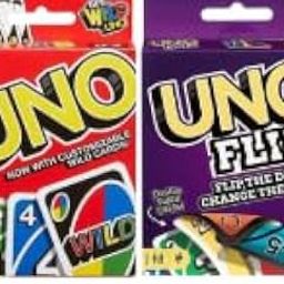 Original UNO and UNO Flip Card Games Bundle, Family Card Games Set Combo for Kids and Family | Fun Party & Travel Game for Ages 7+ | 2-in-1 Card Game Set-image-6