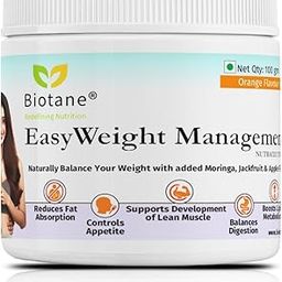 Biotane EasyWeight Management Powder | 100gm Orange Flavour | Moringa, Jackfruit and Apple Nutraceutical | Reduces Fat Absorption, Controls Appetite | Boosts Metabolism & Digestion-image-99