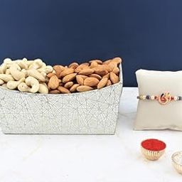 SFU E Com Dry Fruit Hamper For Rakshabandhan Gift | Dry Fruit And Rakhi For Brother | Dry Fruit Basket Hamper | 168-98
