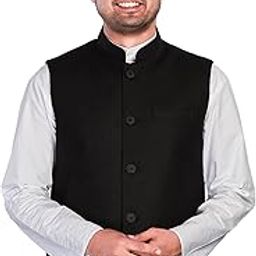 Classic Handcrafted Khaadi-Rich Nehru Jacket, Regular Fit | Casual Ethnic Wear | Perfect For Any Occasion | Khaadi-Slub Fabric | Matching Buttons | 120Gsm Fusing On Front & Back-image-37