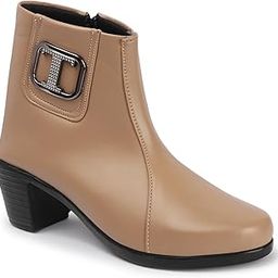 Trendy Stylish Women's Boots: High Heel Ankle Boots for Outdoor, Office & Party – Brown, Beige & Black Options-picture-25