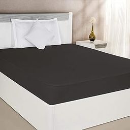 Vocal Store Ultra Soft Waterproof Mattress Protector Single Size Fitting 6" Deep Mattress | Breathable Hypoallergenic Full Mattresses Cover (36x72x6 inch|3x6x0.5 Feet - Black)-image-68