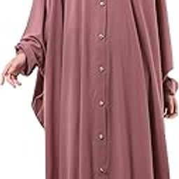 Front Open Classic Nida Matte Kaftan Abaya Dress for Women with Fashionable Buttons (BT-KAF-015)-image-77