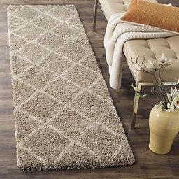 GLOY Luxury Fluffy Fur Shaggy Carpet with Polyester and High Pile for Living Room, Bedroom, Home Décor [1.5x4 Feet Beige Box]-image-1
