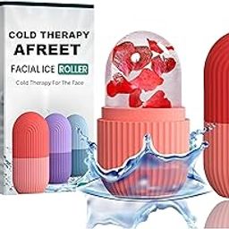 Afreet Ice Face Roller Massager,Ice Cube Roller for Face, Eyes and Neck Naturally Conditioning and Skin Care,De-Puff Eye Bags,Reduce Migraine Pain,Reusable Massage Silicone Ice Mold (Pink)-6