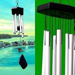 Kharidolive Handcrasfted Silver Color 7 Pied/Rod Wind Chimes Positive Energy Item for Home, Office, and Balcony Deccor-image-40