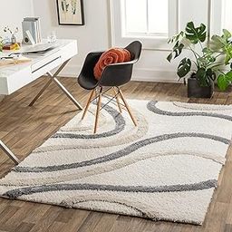 MAHAZAN RUGS Handwoven Festive 3D Collection of Royal Fluffy & Plush Microfiber Shaggy Rugs & Carpets for Bedroom & Living Room, 2 inch Thickness Size- 2X6 Feet-image-14